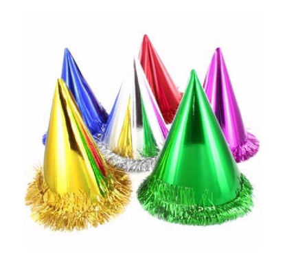 Picture of FRINGED FOIL HATS ASST  (Pack of 6)