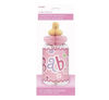 Picture of 12IN PINK DOTS BABY SHOWER BOTTLE HONEYCOMB