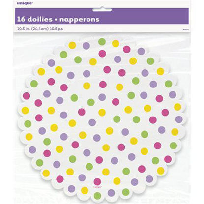 Picture of 10.5" Easter Paper Doilies 16pack