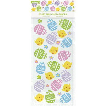 Picture of Colorful Plaid Easter Cellophane Bags 5"x11" (Pack of 20)