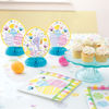 Picture of 6" Colorful Plaid Easter Mini Honeycomb Decorations (Pack of 3)