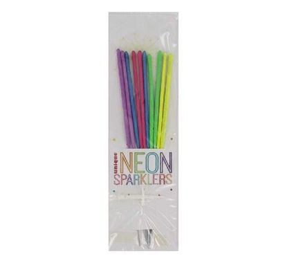 Picture of 7in ASST NEON CAKE DECORATIONS (Pack of 10)