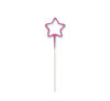 Picture of 7IN STAR SHAPE PINK GLITZ CAKE DECORATION