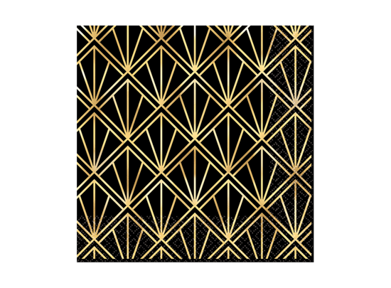 Picture of Hollywood Metallic Paper Beverage Napkins - 25cm