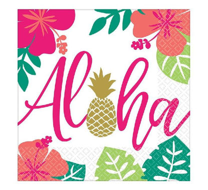 Picture of ALOHA LUNCHEON NAPKINS (Pack of 16)