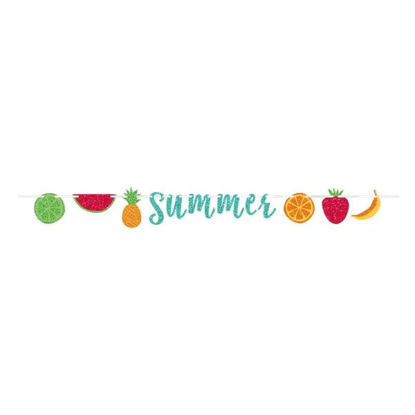 Picture of Fruit Salad Glitter Summer Letter Banner - 3.65m