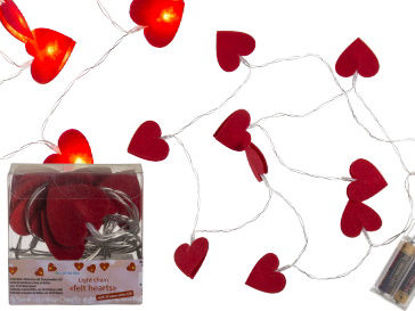 Picture of VALENTINES FELT HEART LIGHT CHAIN