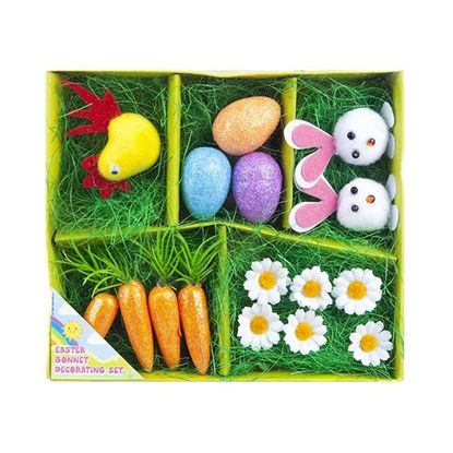 Picture of EASTER BONNET DECORATING SET (Pack of 16)