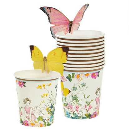 Picture of Truly Fairy Paper Cups with Butterfly Detail