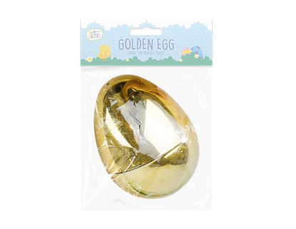Picture of LARGE GOLDEN REFILLABLE EASTER EGG 8CM x 6.8CM