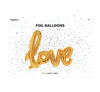 Picture of GOLD PHRASE LOVE AIR FILL FOIL BALLOON