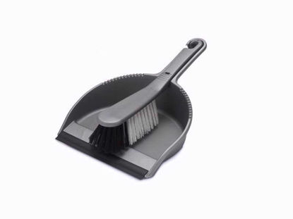 Picture of ADDIS DUSTPAN & BRUSH SILVER SOFT