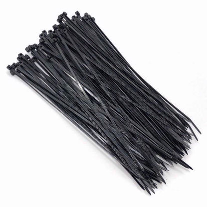 Picture of AMTECH CABLE TIES 200X2.5MM BLACK