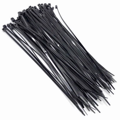 Picture of AMTECH CABLE TIES 300X4.8MM BLACK