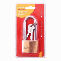 Picture of AMTECH PADLOCK BRASS LONG SHACKLE 50MM