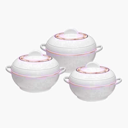 Picture of AMBIENT HOT POT 3PC SML WHITE/CREAM