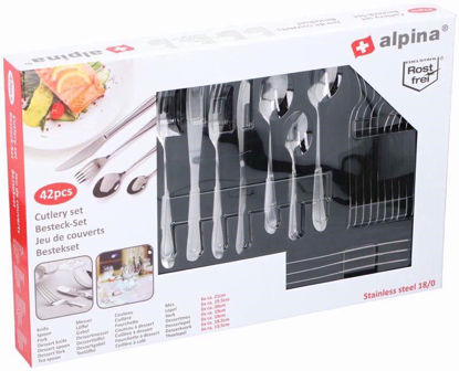 Picture of ALPINA 42PCS STAINLESS STEEL CUTLERY SET