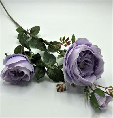 Picture of ENGLISH ROSE SPRAY 63CM LILAC