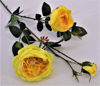 Picture of ENGLISH ROSE SPRAY 63CM YELLOW