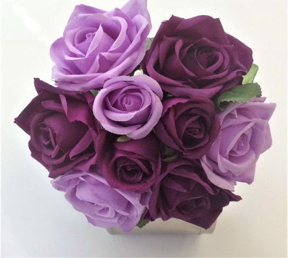 Picture of ROSE SILK HAND TIED PURPLE/LAVENDER