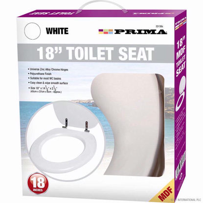 Picture of PRIMA WHITE TOILET SEAT