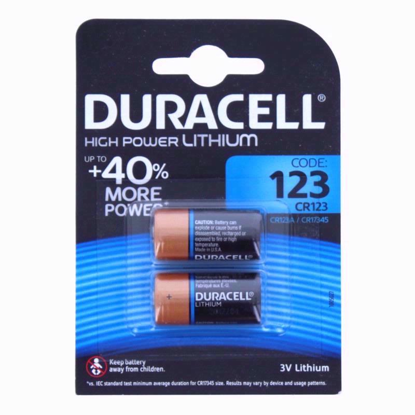 Picture of DURACELL BATTERIES LITHIUM 123 2PCE