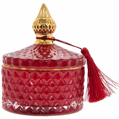 Picture of CANDLE JAR CINNAMON RED SMALL (2022) D000