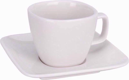 Picture of CUP AND SAUCER 100CC WHITE PORCELAIN