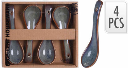 Picture of SPOON STONEWARE 4PCS