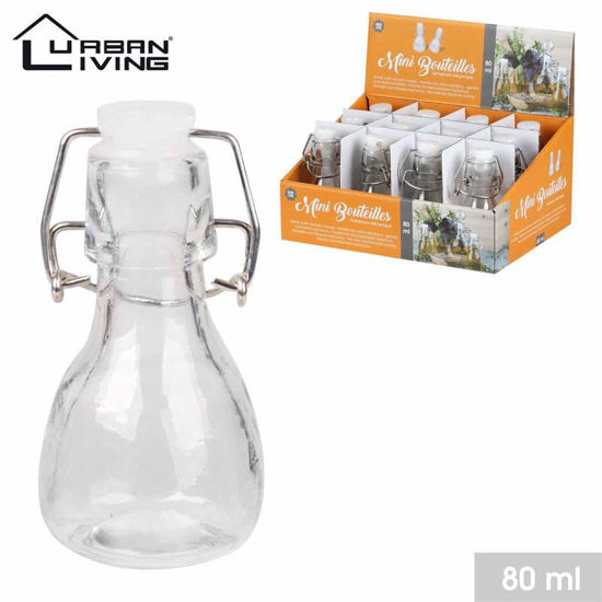 Picture of MINI GLASS BOTTLE WITH CAP