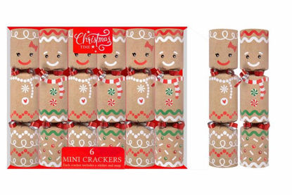 Picture of CHRISTMAS 6 MINI GINGERBREAD 6 INCH CRACKERS