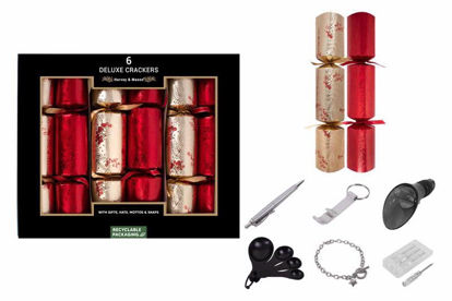Picture of CHRISTMAS CRACKER 6X13 INCH DELUXE RED/GOLD