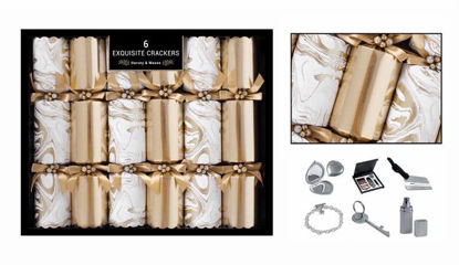 Picture of CHRISTMAS CRACKER 6X13 EXQUISITE GOLD MARBLE