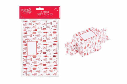 Picture of CHRISTMAS MINI GIFT BOX CRACKER RED
