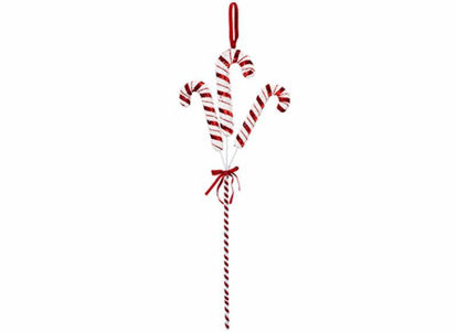 Picture of CANDY CANE SPRAY DECORATION