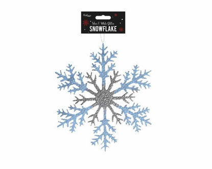 Picture of CHRISTMAS ACRYLIC SNOWFLAKE SILVER/WHITE