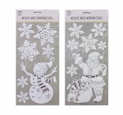 Picture of FESTIVE MAGIC STICKER EMBOSSED WHITE/SILVER