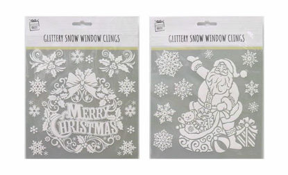 Picture of FESTIVE MAGIC STICKERS WHITE GLITTER