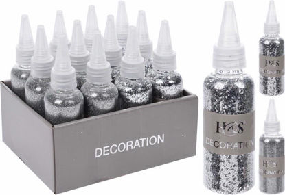 Picture of GLITTERS SILVER IN BOTTLE 40GR