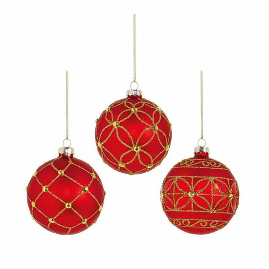 Picture of PREMIER BAUBLES RED/GOLD DIAMNATE