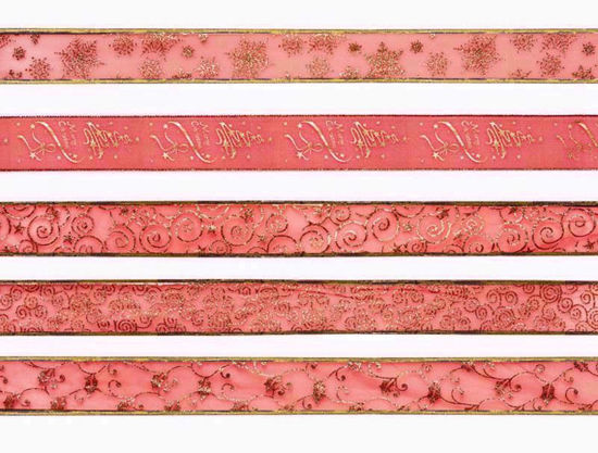 Picture of PREMIER RIBBON 2.7M RED/GOLD