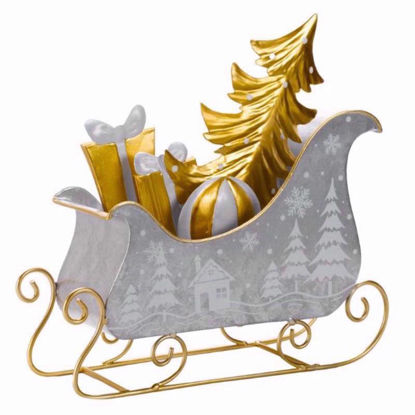 Picture of SANTA SILVER SLEIGH