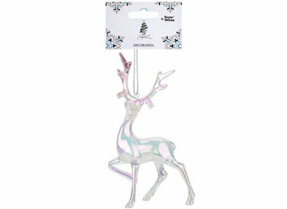 Picture of SNOW WHITE ACRYLIC STAG IRIDESCENT