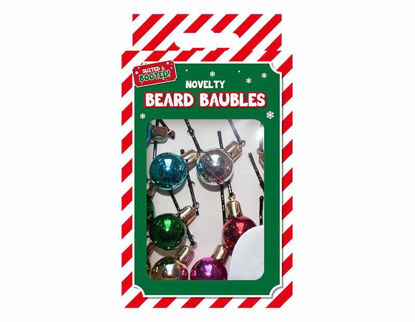 Picture of CHRISTMAS NOVELTY BEARD BAUBLES