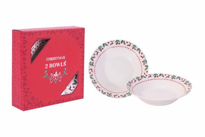 Picture of CHRISTMAS JOY SET OF 2 8INCH BOWLS