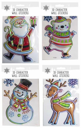 Picture of CHRISTMAS HOLOGRAPHIC 3D STICKERS