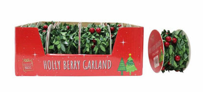 Picture of FESTIVE MAGIC GARLAND HOLLY BERRIES2.7M