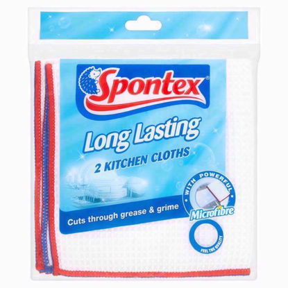 Picture of SPONTEX 2 LONG LASTING KITCHEN CLOTHS