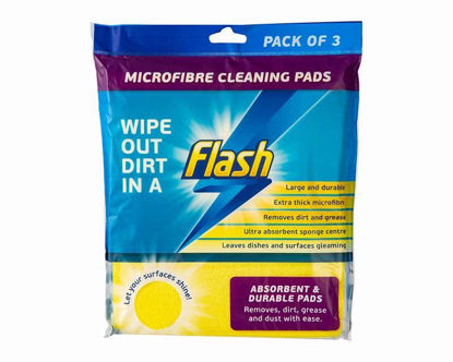Picture of FLASH MICROFIBRE ANTI GREASE 3 PADS