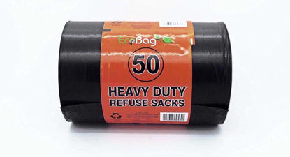 Picture of ECOBAG BLACK HEAVY DUTY 50 BAGS 100 LTR